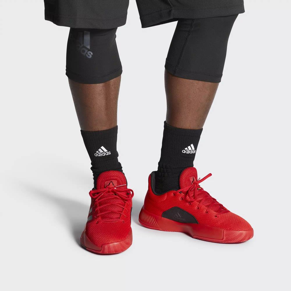 Adidas Pro Bounce Madness Low 2019 Tenis De Basketball Rojos Para Hombre (MX-99667)